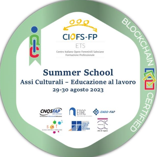 Assi Culturali – Cultura dell’educazione al lavoro Summer school – 29-30 agosto 2023